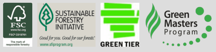Forestry certifications for sustainable printing